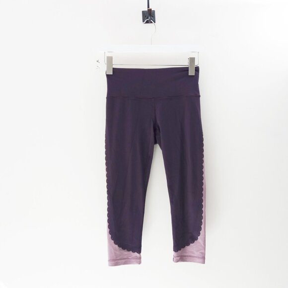 Athleta Elation Scallop Capri Size (XS Petite) Purple - Picture 4 of 13